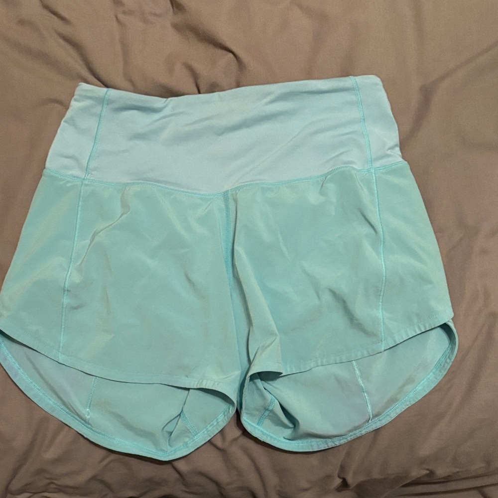 Lululemon Athletica Aqua Athletic Shorts